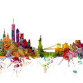 New York Skyline Digital Art by Michael Tompsett New York Skyline Digital Art by Michael Tompsett