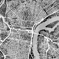 Philadelphia Pennsylvania Street Map Digital Art by Michael Tompsett Philadelphia Pennsylvania Street Map Digital Art by Michael Tompsett