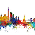 New York Skyline Digital Art by Michael Tompsett New York Skyline Digital Art by Michael Tompsett