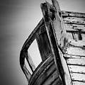 Old Abandoned Boat Portrait BW Photograph by Rick Deacon Old Abandoned Boat Portrait BW Photograph by Rick Deacon