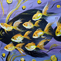 8 Gold Fish by Gina De Gorna 8 Gold Fish by Gina De Gorna