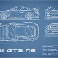 911 GT3 RS Blueprint Photograph by Mark Rogan 911 GT3 RS Blueprint Photograph by Mark Rogan
