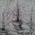 A city park Drawing by Sukalya Chearanantana A city park Drawing by Sukalya Chearanantana