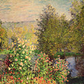 A Corner of the Garden at Montgeron Painting by Claude Monet A Corner of the Garden at Montgeron Painting by Claude Monet
