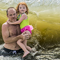 A Father, A Daughter, and A Big Wave Photograph by WAZgriffin Digital A Father, A Daughter, and A Big Wave Photograph by WAZgriffin Digital