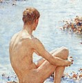 A Holiday Painting by Henry Scott Tuke A Holiday Painting by Henry Scott Tuke