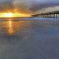 A Jacksonville Beach Sunrise - Florida - Ocean - Pier Photograph by Jason Politte A Jacksonville Beach Sunrise - Florida - Ocean - Pier Photograph by Jason Politte