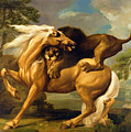 A Lion Attacking A Horse by George Stubbs A Lion Attacking A Horse by George Stubbs