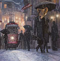 A Midwinter Night's Dream Painting by Adrian Borda A Midwinter Night's Dream Painting by Adrian Borda