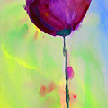 A Purple Flower Painting by Julie Lueders A Purple Flower Painting by Julie Lueders