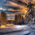 A Winter Sunset Photograph by David Patterson A Winter Sunset Photograph by David Patterson