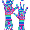 Aboriginal Hands Pastel Transparent Background by Barbara St Jean Aboriginal Hands Pastel Transparent Background by Barbara St Jean