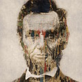 Abraham Lincoln Mixed Media by Paul Lovering Abraham Lincoln Mixed Media by Paul Lovering