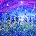 Abstract Bluebonnets Painting by J Vincent Scarpace Abstract Bluebonnets Painting by J Vincent Scarpace
