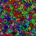 Abstract Floral Garden, Metallic Digital Art by Lilia D Abstract Floral Garden, Metallic Digital Art by Lilia D