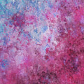 Abstract Square Pink Fizz by Michelle Wrighton