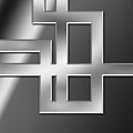 Abstraction 5 - B W Digital Art by Chuck Staley