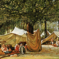 Accampamento Painting by Guido Borelli Accampamento Painting by Guido Borelli