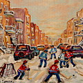 After School Hockey Game by Carole Spandau After School Hockey Game by Carole Spandau