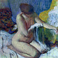 After the Bath Painting by Edgar Degas After the Bath Painting by Edgar Degas