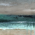 After The Storm 2- Abstract Beach Landscape by Linda Woods Mixed Media by Linda Woods After The Storm 2- Abstract Beach Landscape by Linda Woods Mixed Media by Linda Woods