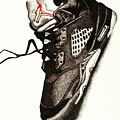 Air Jordan Drawing by Robert Morin Air Jordan Drawing by Robert Morin