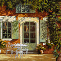 Al Fresco In Cortile Painting by Guido Borelli Al Fresco In Cortile Painting by Guido Borelli