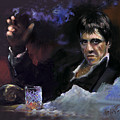 AL Pacino snow Pastel by Ylli Haruni AL Pacino snow Pastel by Ylli Haruni