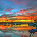 Alamitos Bay Fiery Sunset Photograph by David Zanzinger Alamitos Bay Fiery Sunset Photograph by David Zanzinger