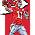 Alex Smith Kansas City Chiefs Oil Art by Joe Hamilton Alex Smith Kansas City Chiefs Oil Art by Joe Hamilton
