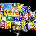 United States License Plate Map by M G Whittingham