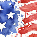 American Flag Watercolor Painting Painting by Olga Shvartsur American Flag Watercolor Painting Painting by Olga Shvartsur