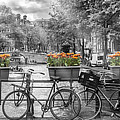 AMSTERDAM Gentlemen's Canal panoramic view Photograph by Melanie Viola