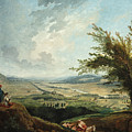An Extensive Landscape near Paris Painting by Hubert Robert An Extensive Landscape near Paris Painting by Hubert Robert