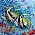 Angel Fish Painting by Jyotika Shroff Angel Fish Painting by Jyotika Shroff