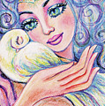 Angel of Tranquility Painting by Eva Campbell Angel of Tranquility Painting by Eva Campbell