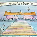 Anna Maria City Pier Painting by Midge Pippel Anna Maria City Pier Painting by Midge Pippel