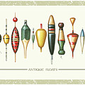 Antique Bobbers Painting by JQ Licensing Antique Bobbers Painting by JQ Licensing