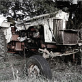 Antique Case Tractor by Patricia Montgomery