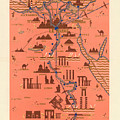 Antique Illustrated Map of Egypt _ Monuments around River Nile - Cairo, Luxor, Abu Simbel Mixed Media by Studio Grafiikka Antique Illustrated Map of Egypt _ Monuments around River Nile - Cairo, Luxor, Abu Simbel Mixed Media by Studio Grafiikka