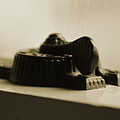 Antique Iron Window Lock In Sepia by Colleen Cornelius Antique Iron Window Lock In Sepia by Colleen Cornelius