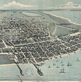 Antique Maps - Old Cartographic maps - Antique Birds Eye View Map Of Corpus Christi, Texas, 1887 Drawing by Studio Grafiikka Antique Maps - Old Cartographic maps - Antique Birds Eye View Map Of Corpus Christi, Texas, 1887 Drawing by Studio Grafiikka