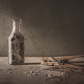 Apothecary Bottle and Clothes Pin Photograph by Scott Norris Apothecary Bottle and Clothes Pin Photograph by Scott Norris