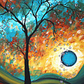 Aqua Burn by MADART Painting by Megan Duncanson Aqua Burn by MADART Painting by Megan Duncanson