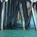 Aqua Green Waves Against Pier Photograph by Colleen Cornelius Aqua Green Waves Against Pier Photograph by Colleen Cornelius