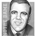Ara Parseghian Drawing by Greg Joens Ara Parseghian Drawing by Greg Joens
