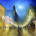 Arbat Night Lights Painting by Igor Medvedev Arbat Night Lights Painting by Igor Medvedev