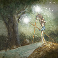 Aryaz Elf on River's Edge Mixed Media by Laura Ostrowski Aryaz Elf on River's Edge Mixed Media by Laura Ostrowski