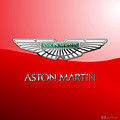Aston Martin - 3 D Badge on Red Photograph by Serge Averbukh Aston Martin - 3 D Badge on Red Photograph by Serge Averbukh