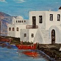 At home in Greece Painting by Marilyn McNish At home in Greece Painting by Marilyn McNish
